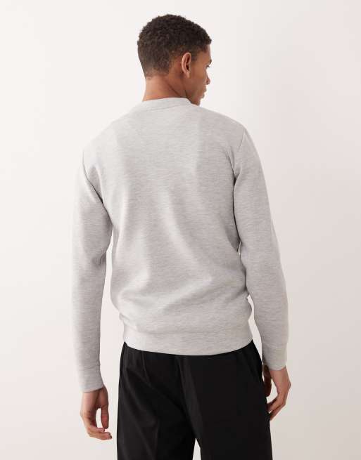 Selected sweatshirt in light grey, 3 of 5