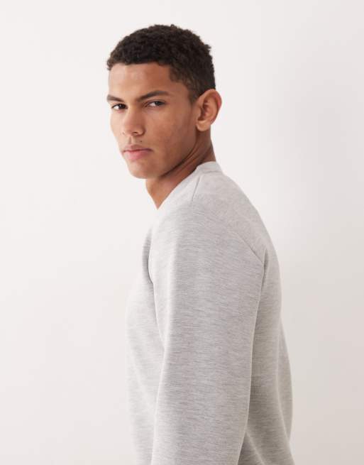 Selected sweatshirt in light grey, 4 of 5