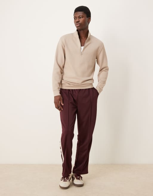 Selected - Sweatshirt met korte rits in crème , 2 van 4