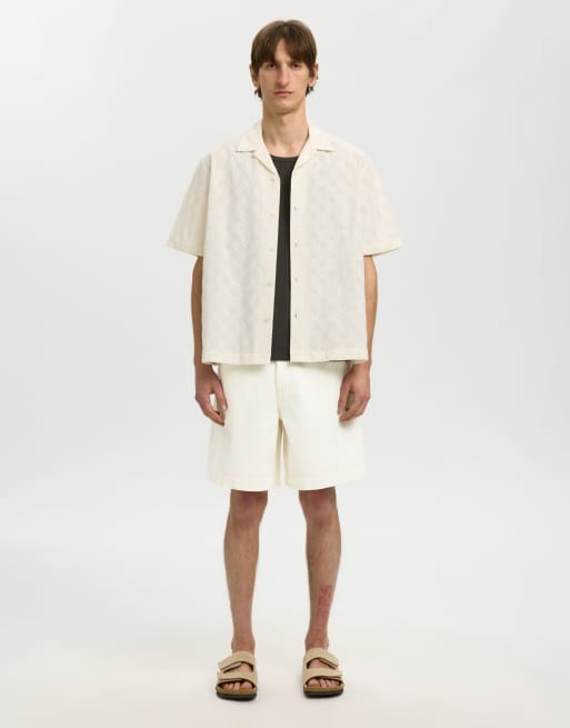 Selected – Szorty jeansowe w kolorze ecru, 3 z 6