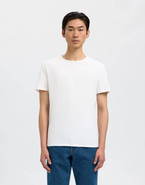 Selected - T-shirt bianco acceso - view 1