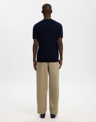 Selected - T-shirt - Bleu marine blazer