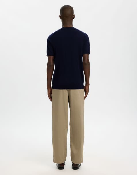 Selected - T-shirt blu navy - view 1