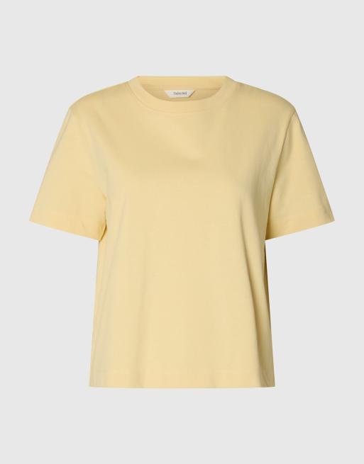 Selected - T-shirt giallo paglia, 6 di 6