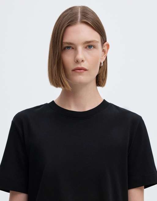Selected T-shirt in black, 4 of 6