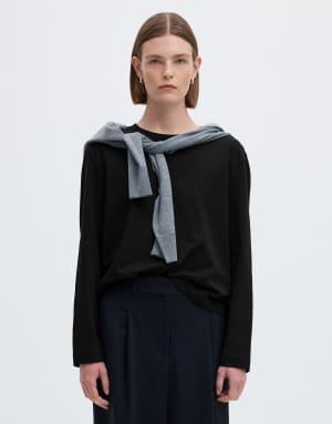 Selected T-shirt in black