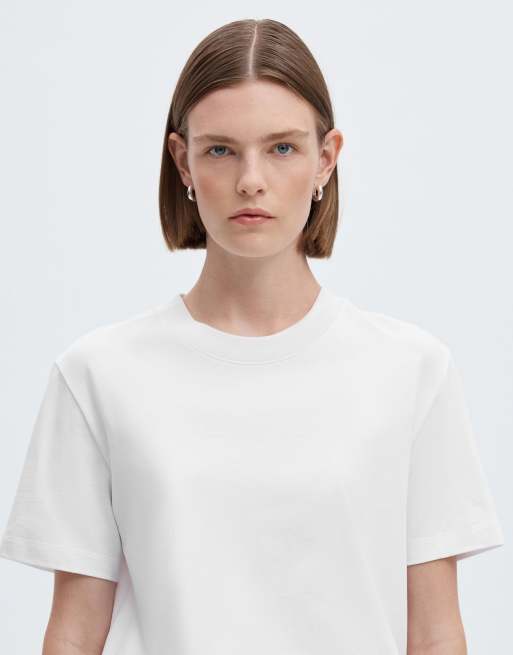 Selected T-shirt in bright white, 4 of 6