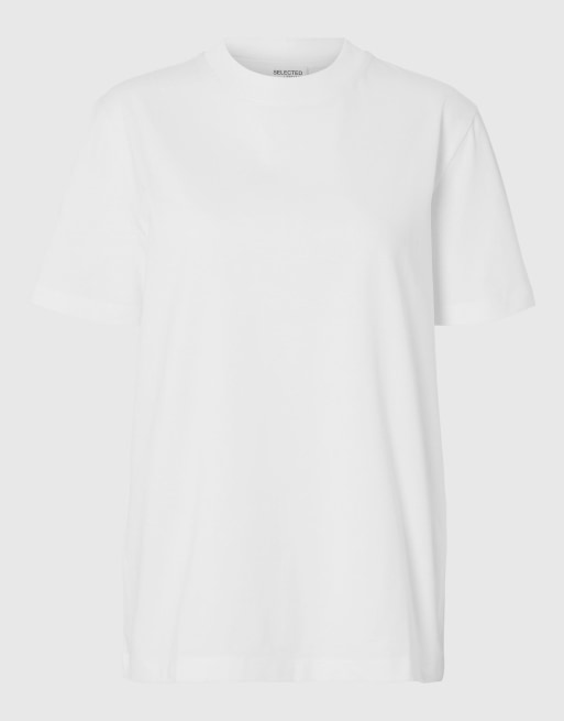 Selected T-shirt in bright white, 6 of 6