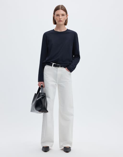 Selected T-shirt in dark sapphire, 5 of 6