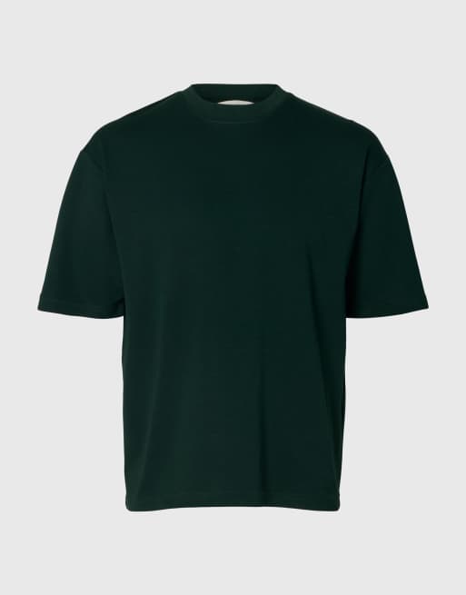 Selected - T-shirt in dennenbos-groen, 6 van 6