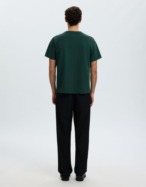 Selected - T-shirt in dennenbos-groen, 2 van 6