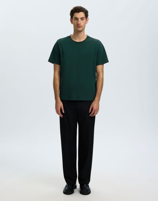 Selected - T-shirt in dennenbos-groen, 3 van 6