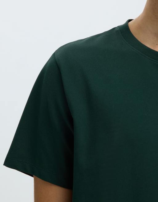 Selected - T-shirt in dennenbos-groen, 4 van 6
