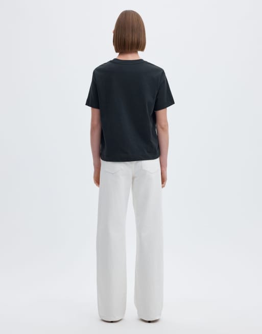 Selected T-shirt in donker saffierblauw, 2 van 6