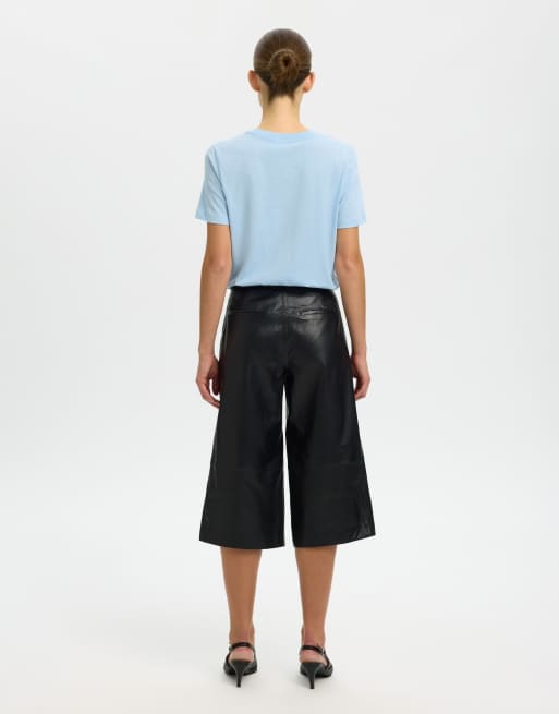Selected T-shirt in light blue, 2 of 6