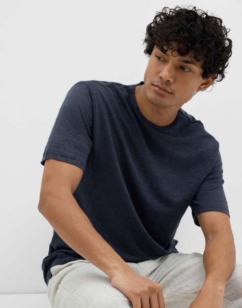 Selected T-shirt in sky captain - view 1