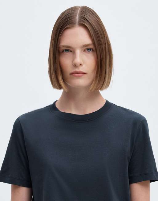 Selected T-shirt w kolorze ciemnego szafiru, 4 z 6