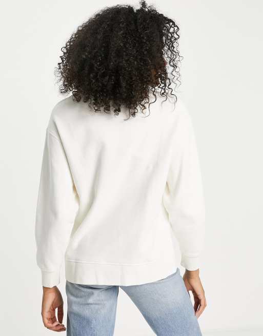 Selected – Tasie – Krämvit sweatshirt i jersey, 3 av 4