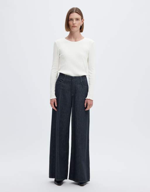 Selected top met lange mouwen in sneeuwwit, 3 van 6