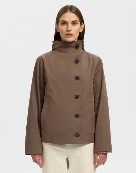 Selected - Trench color gocce di cioccolato - view 1