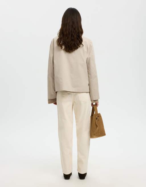 Selected - Trenchcoat in beige, 4 van 6