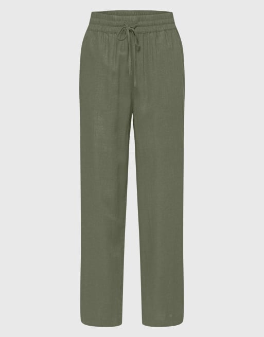 Selected Trousers in deep lichen green, 6 of 6