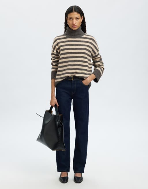 Selected Turtleneck in medium grey melange , 2 of 6