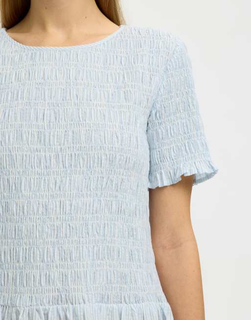 Selected - Vestido midi azul claro, 4 de 4