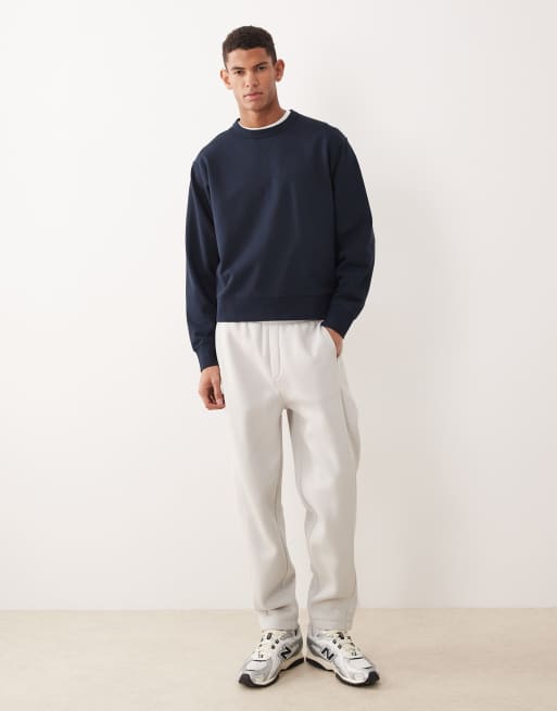Selected vintage-look sweatshirt in navy, 2 of 5