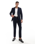 [Selected] Selected wool blend slim fit pants in navy 52 Navy blazer