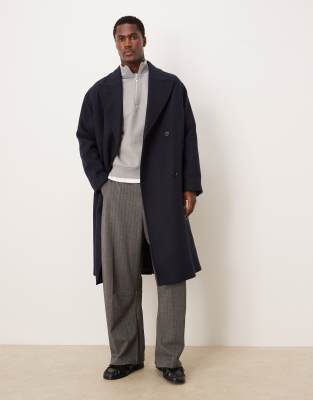 Selected Wool Coat In Blue