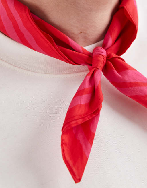 Selected X Hotel Amour bandana in red, 2 of 3