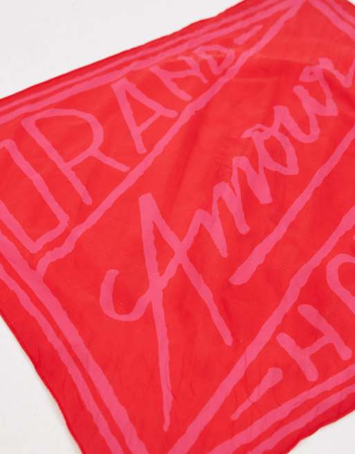 Selected X Hotel Amour bandana in red, 3 of 3