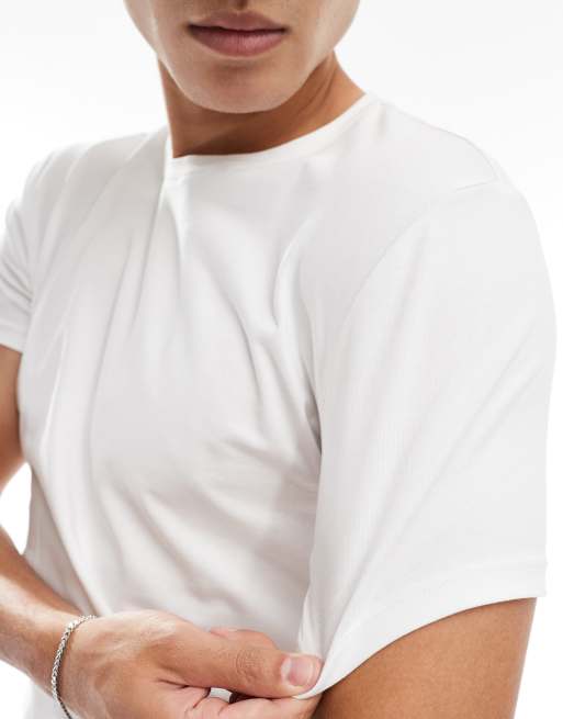 Selected – Zestaw 3 T-shirtów w kolorach czarnym, białym i granatowym , 3 z 4