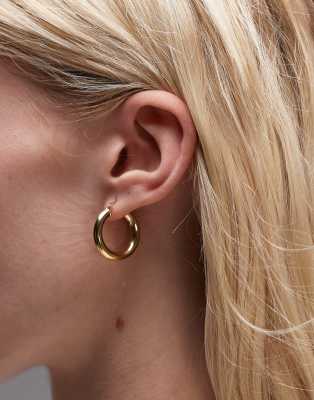 Seol + Gold Seol + Gold 18ct gold vermeil 22mm thick creole hoop earrings