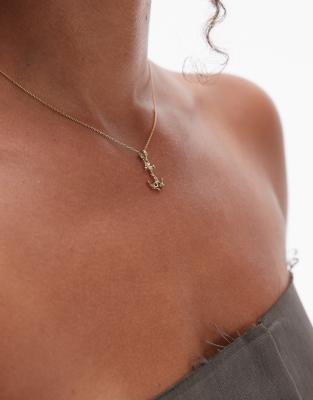 Seol + Gold 18ct gold vermeil anchor pendant necklace φωτογραφία