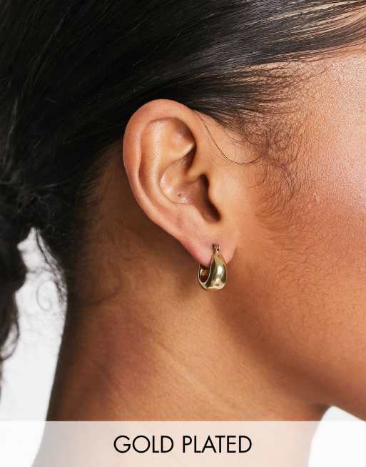 18ct Yellow Gold Creole Hoop Earrings