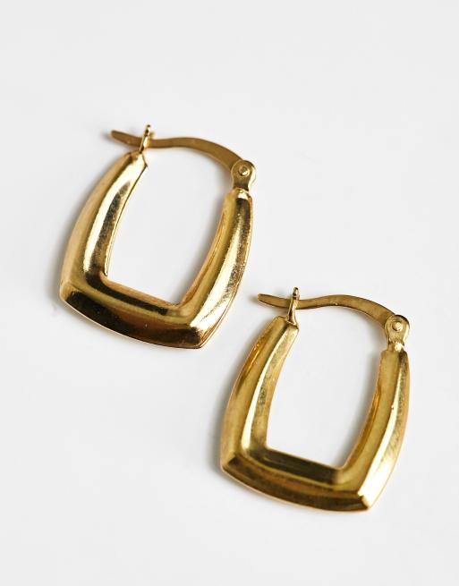 Gold vermeil hoop deals earrings