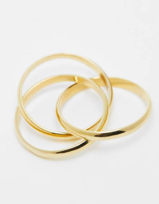 Interlocking clearance gold rings