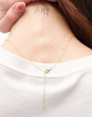 Seol + Gold 18ct gold vermeil spiral pendant necklace | ASOS