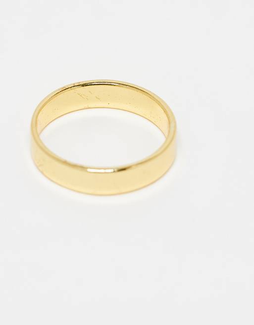 Seol + Gold – 18k guldpläterad ring i vermeil med 'Lucky'-gravyr , 3 av 3