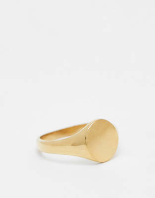 18kt gold vermeil signet ring