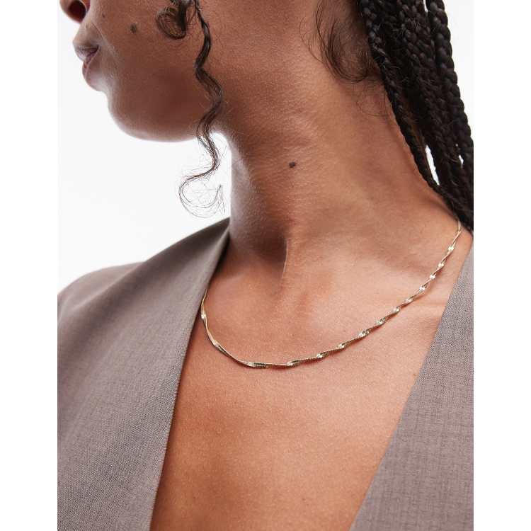Snake twist necklace shop