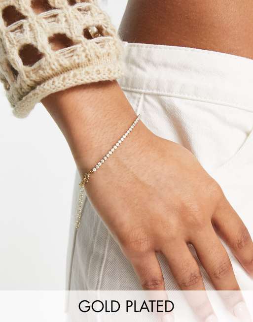Seol + Gold 18kt gold vermeil tennis bracelet