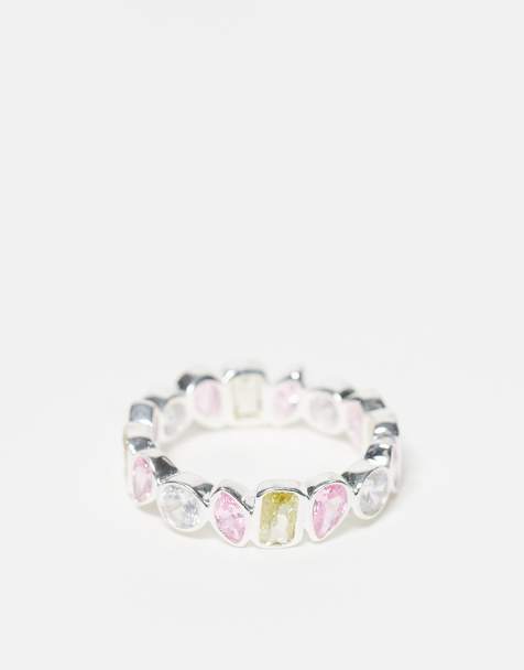 Seol + Gold - Anello in argento sterling con pietre miste incastonate - view 1