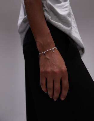 Seol + Gold - Armband aus Sterlingsilber mit „Luck"-Anhängern