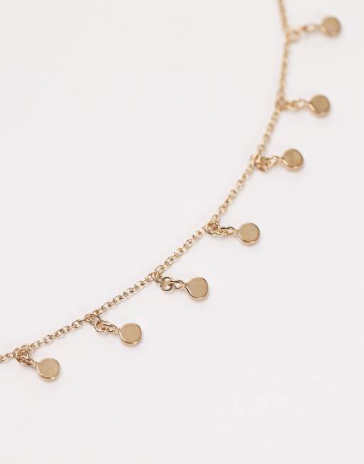 Seol + Gold - Bracciale a catenina in oro vermeil 18 kt con charms a disco , 3 di 4