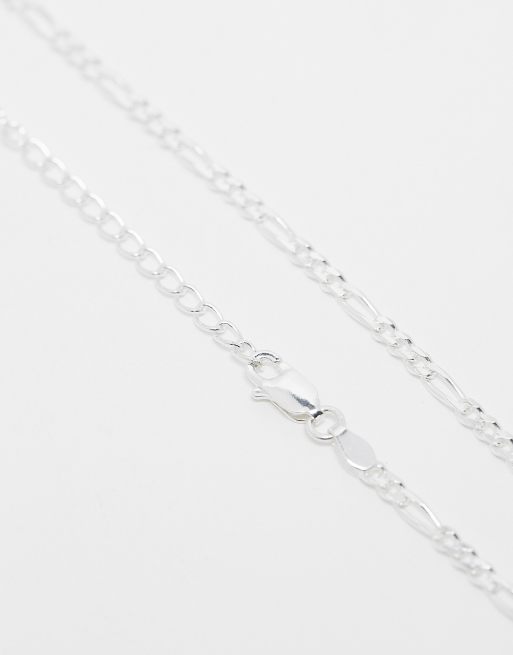 Seol + Gold - Collana a catenina figaro in argento sterling da 20-22“ , 2 di 4