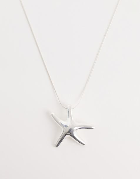 Seol + Gold - Collana con stella marina in argento sterling - view 1