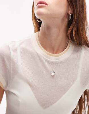 Collana in argento 925 con centrale a lettera O 41O20